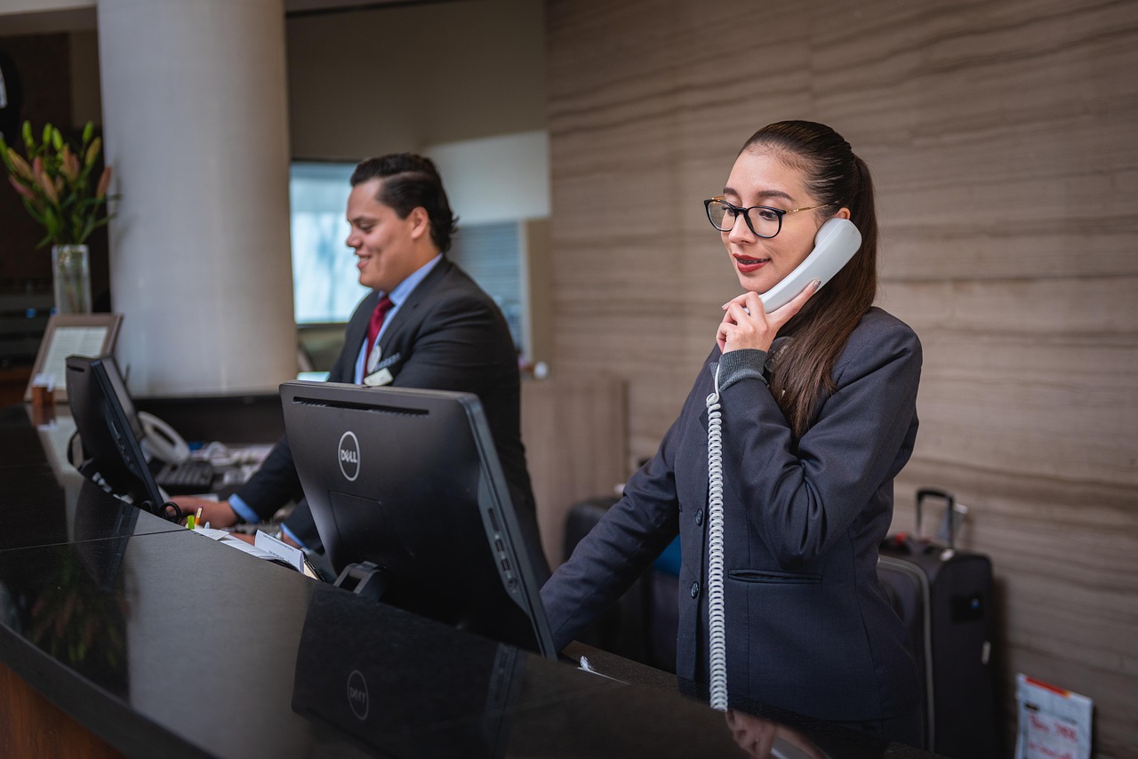 Receptionists, phone call, hotel — Callidus Air: Your Trusted Partner for HVAC Solutions in Henderson